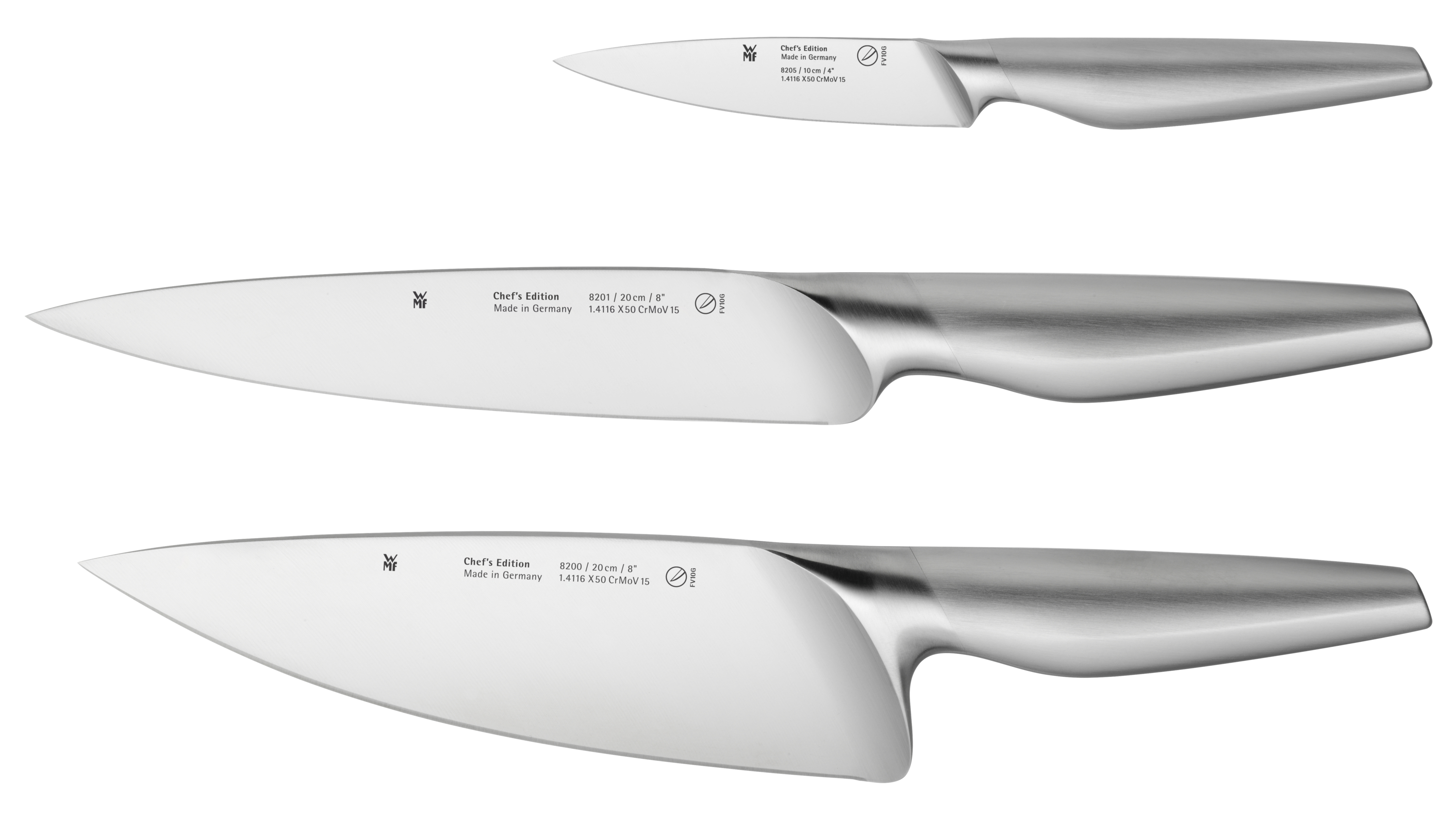 WMF Chef`s Edition Messer-Vorteils-Set*, 3-teilig in Edelstahl WMF Chef`s Edition Messer-Vorteils-Set*, 3-teilig in Edelstahl