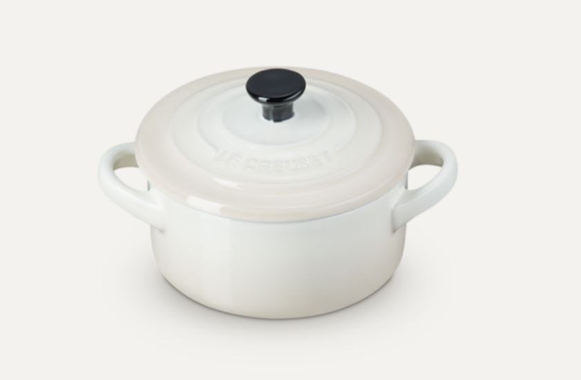 Le Creuset Mini-Cocotte 10cm in Farbe Meringue