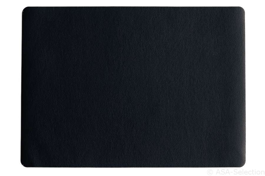 ASA Selection Tischset Leather Optic in Farbe schwarz matt