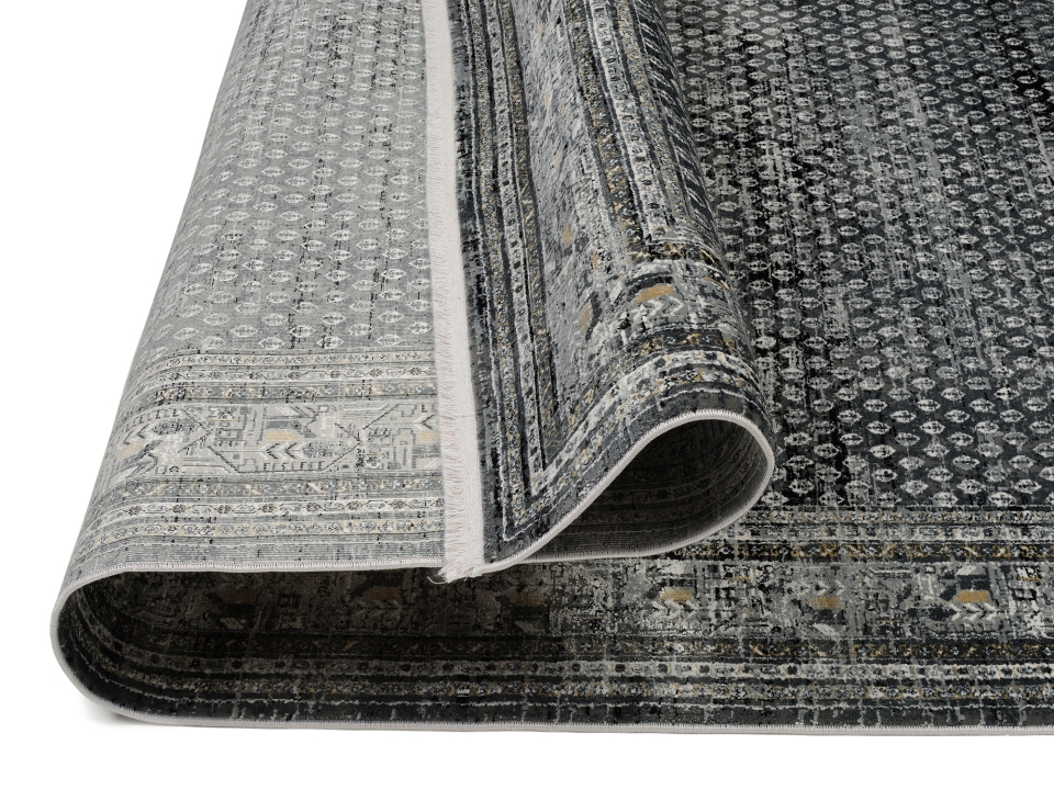 OCI Webteppich ca. 160 x230cm in Farbe dunkelgrau