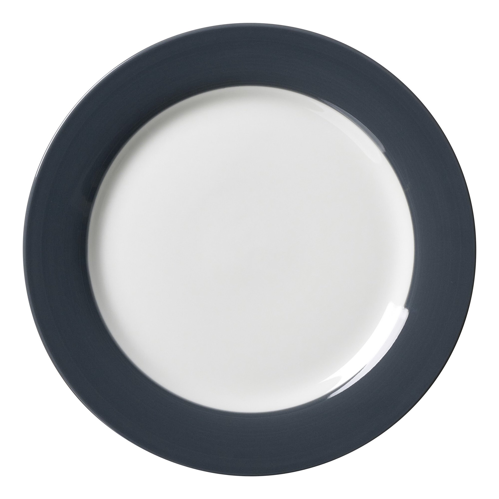 Ritzenhoff & Breker Speiseteller 27cm DOPPIO aus Porzellan anthrazit