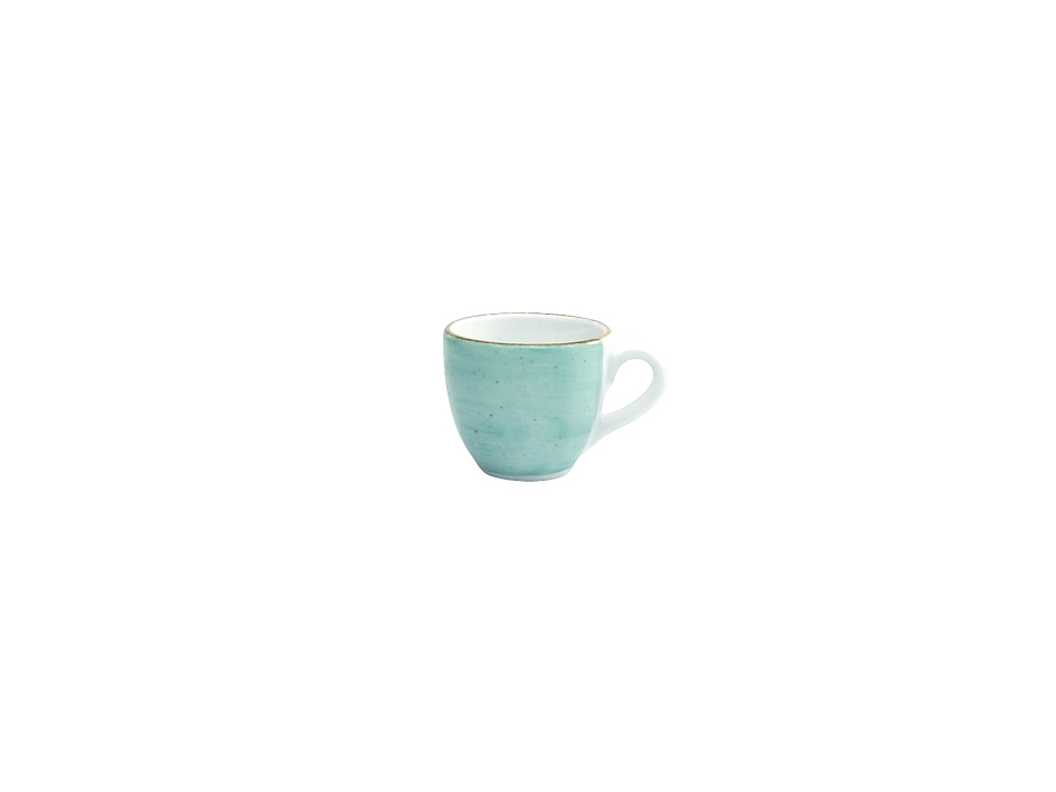 CreaTable Espressoobere Vintage Nature in Farbe Aqua glänzend