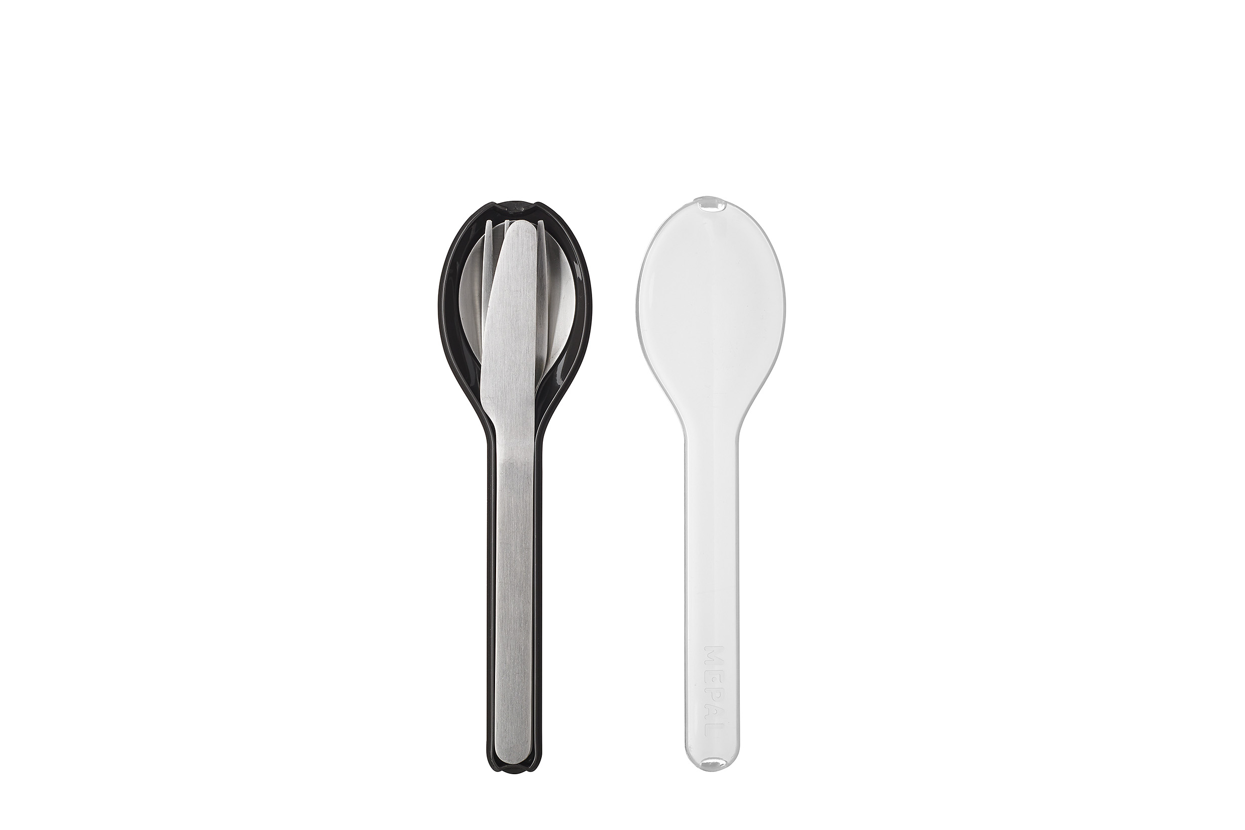 Mepal Besteckset Ellipse 3-teilig in Farbe Nordic Black
