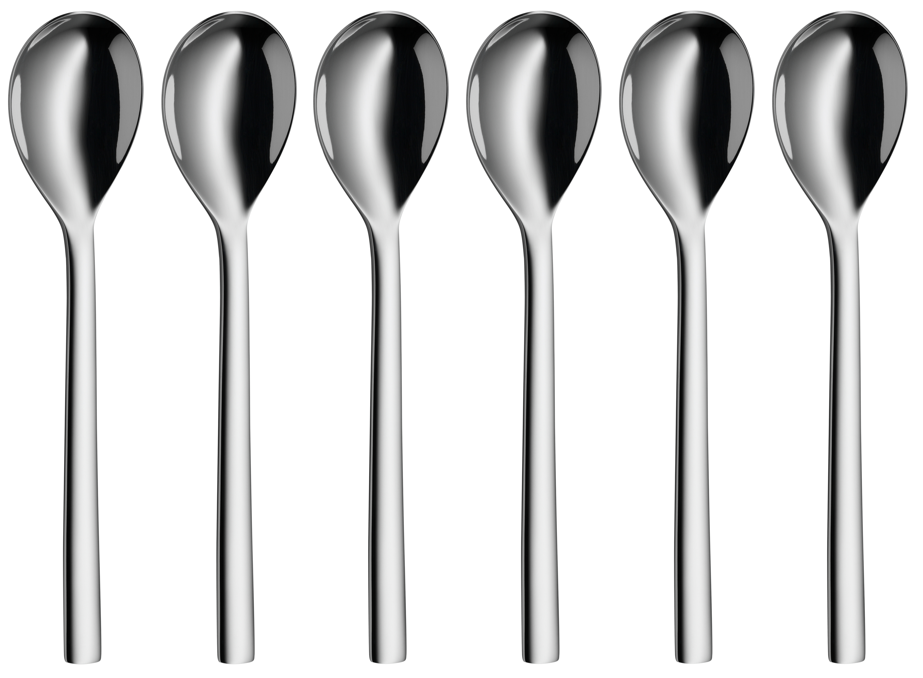 WMF Nuova Kaffeebecherlöffel-Set in poliertem Edelstahl