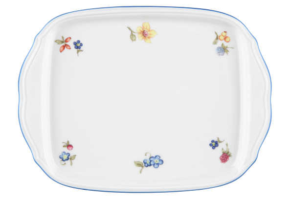 Seltmann Weiden Butterplatte 20,5x12,5cm Sonate 34032 Nostalgie , Porzellan, Töpferei, Mahlzeit, Servierplatte, Teller