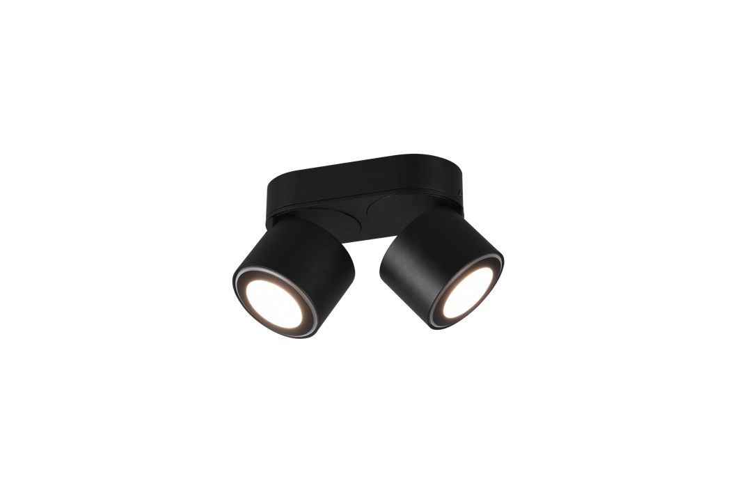 Trio LED-Deckenleuchte TAURUS in schwarz matt