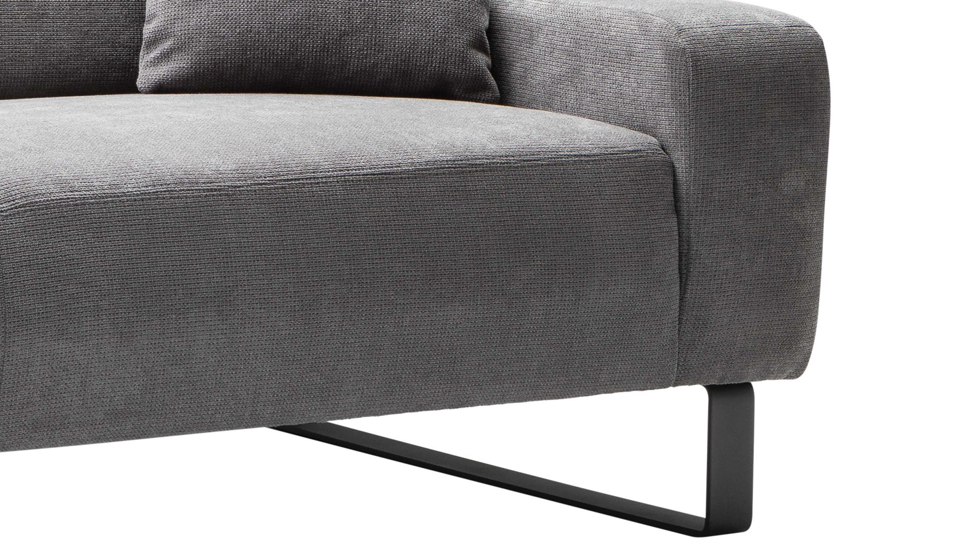 Sofa 3-sitzig Dana Grau Iwaniccy Sofa 3-sitzig in Stoff Boston stone
