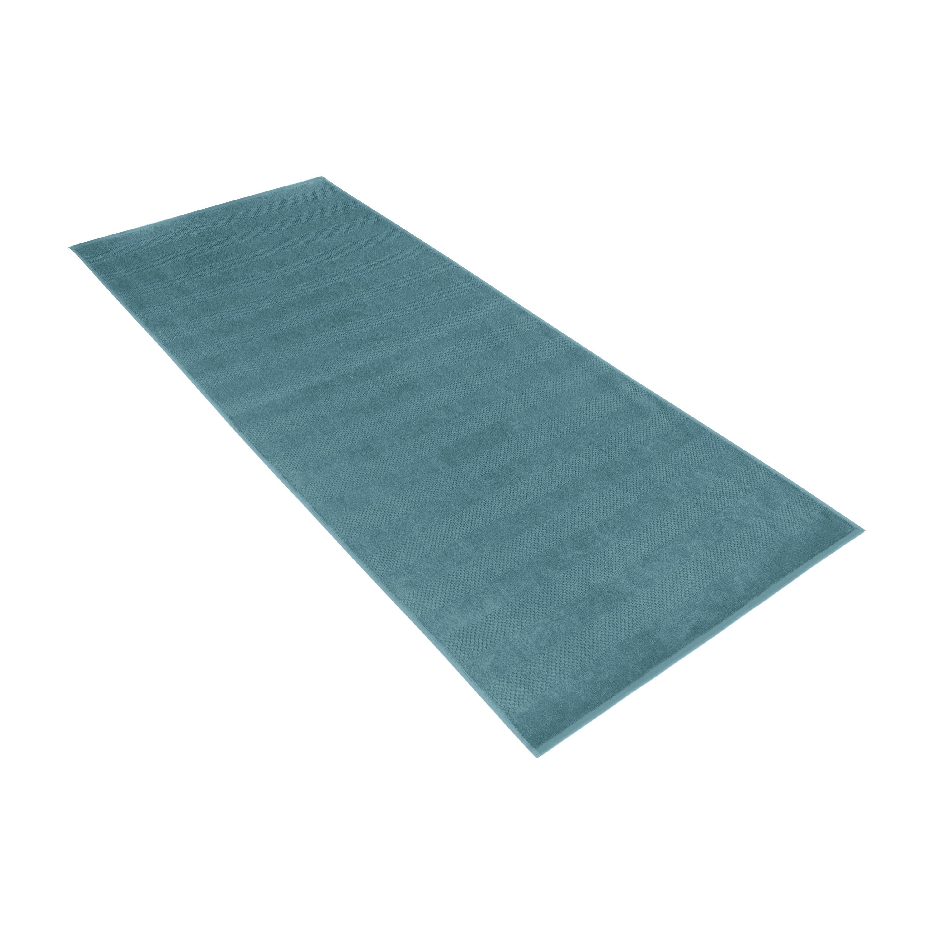 Vossen Saunatuch Talo ca. 80x200cm in Farbe cosmos, Teppich, Läufer, Teppichboden, Türkis, gemustert