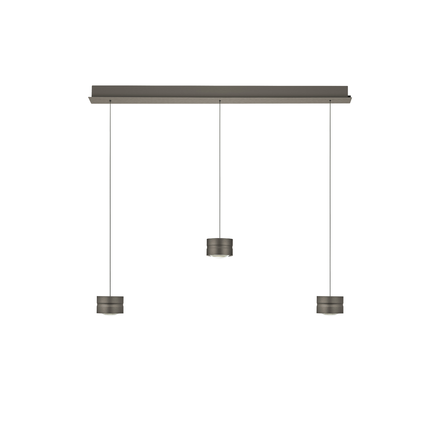 B-Leuchten LED-Pendelleuchte ELEMENTS MIKA ca. B110 H180 T12 cm in Bronze eloxiert, Badezimmer, Drinnen, Zimmer, Duscharmatur