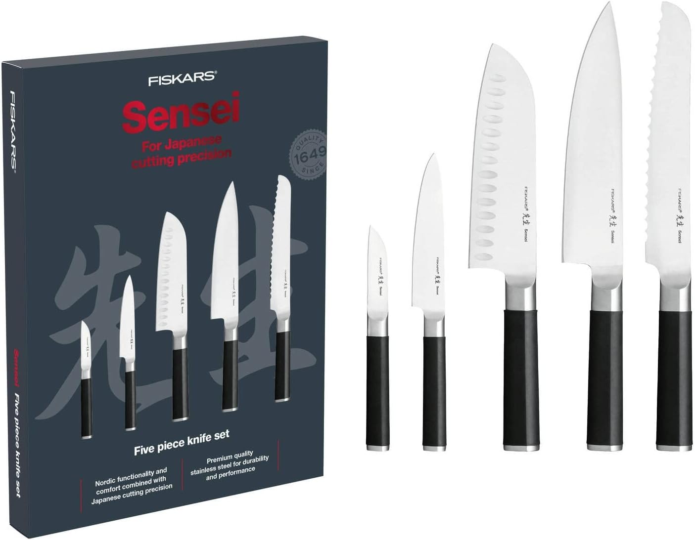 Fiskars Sensei Messerset 5-tlg.