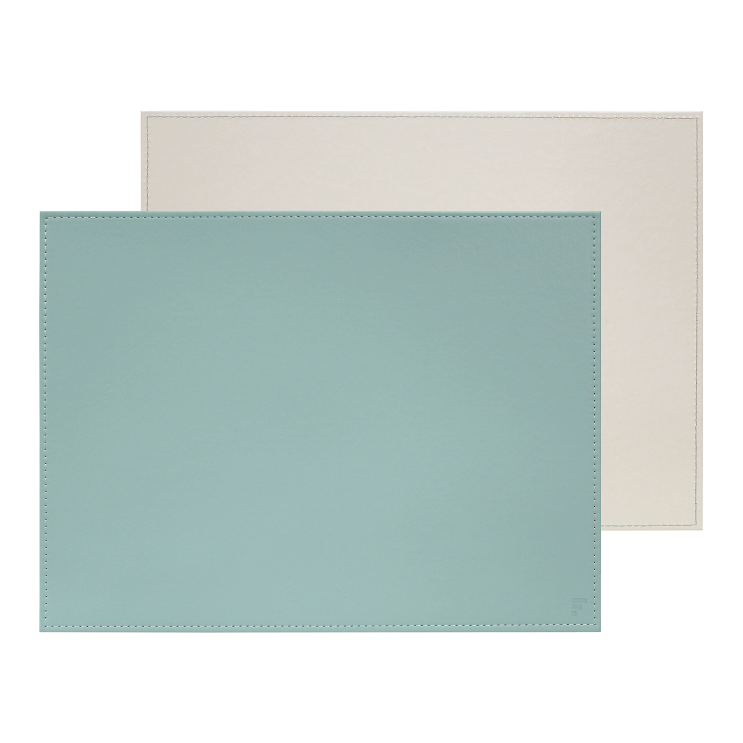 Profino DUO - Platzset rechteckig, Mint/Grau Tischset 40x30cm
