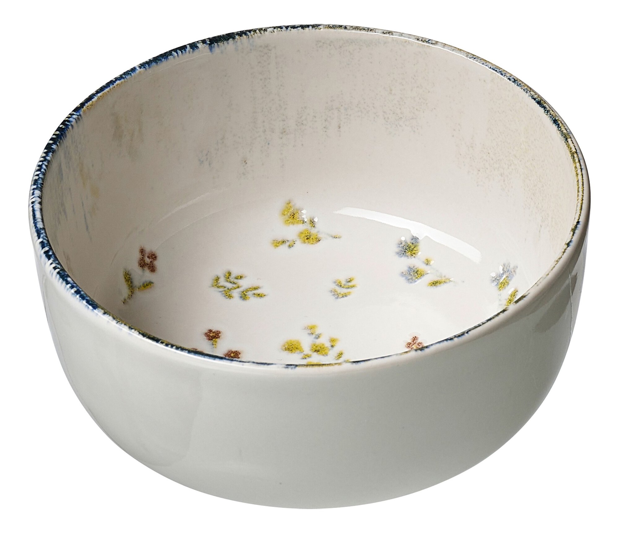 Ritzenhoff & Breker Müslischale VIOLA 14,5cm aus Steinzeug weißöbunt, Schale, Suppenschüssel, Kunst, Porzellan, Töpferei