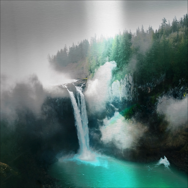 ProArt PRO ART Alu-Art 50x50cm Misty waterfall II ProArt PRO ART Alu-Art 50x50cm Misty waterfall II