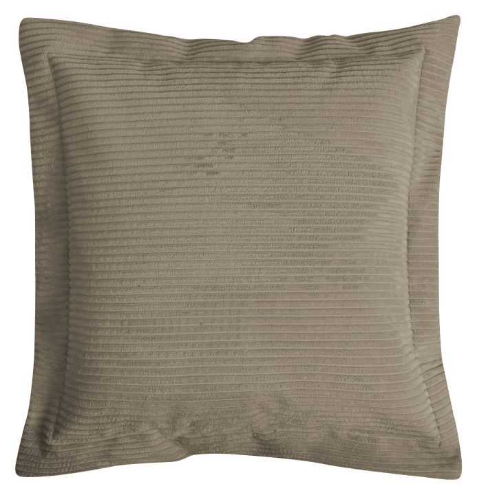 Magma Heimtex Flatterkissen SHARA ca. 70x70cm in Farbe taupe, Kissen, Kissenbezug, Kordelrand, Beige, Kuschelkissen