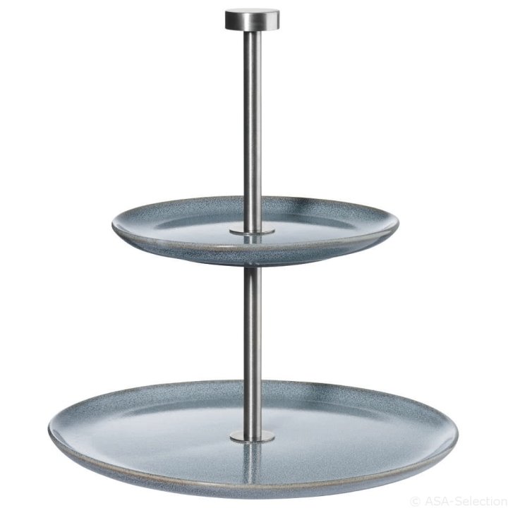 ASA Selection Etagere flach Saisons in Farbe blau
