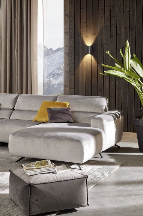Musterring Polsterecke MR 260 ca. 290x175cm in Stoff Joyce silver, Moebel, Pflanze, Couch, Teppich, Innenarchitektur