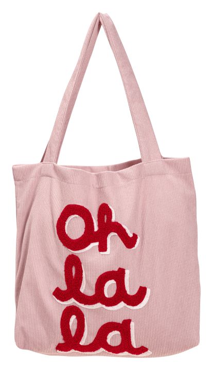 Magma Heimtex Tasche PIXIE ca. 12x48cm in Farbe Dream, Tote bag, Nahtasche, Stofftasche, Rosa, Aufdruck