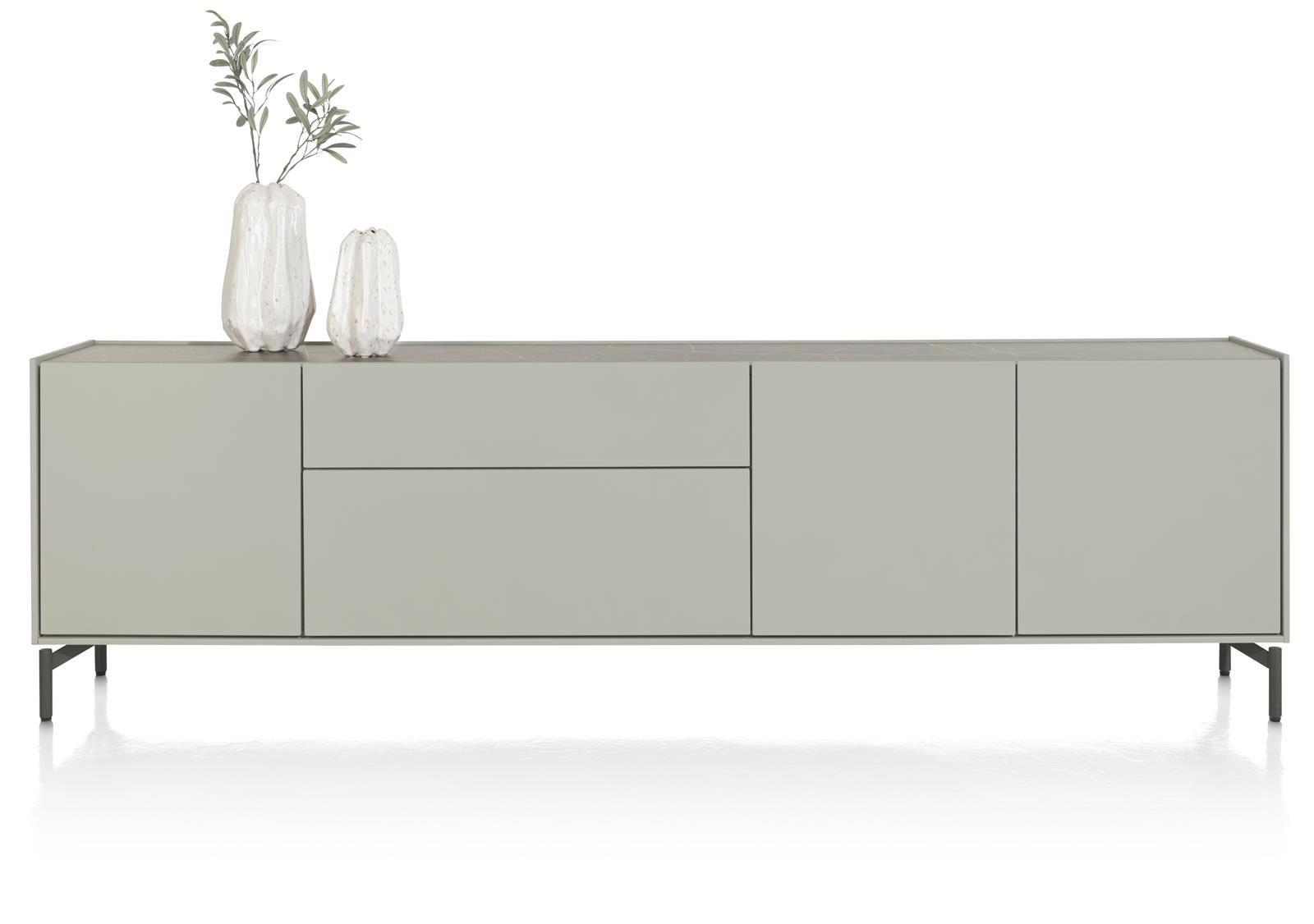 XOOON Sideboard Noon ca. B240 H70 T42 cm in MDF silk grey lackiert XOOON Sideboard Noon ca. B240 H70 T42 cm in MDF silk grey lackiert