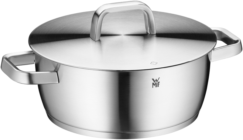 WMF Iconic Bratentopf mit Deckel 24 cm in Edelstahl