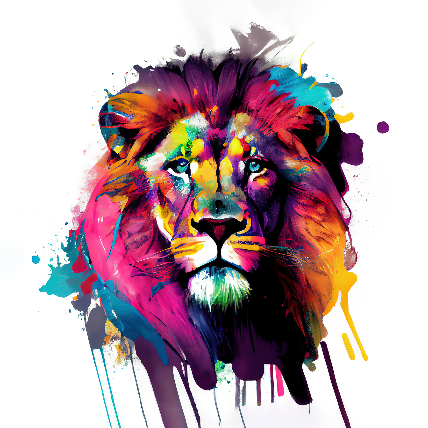 PRO ART Canvas-Art Junges Wohnen 30x30cm Colorful Lion Head IV PRO ART Canvas-Art Junges Wohnen 30x30cm Colorful Lion Head IV