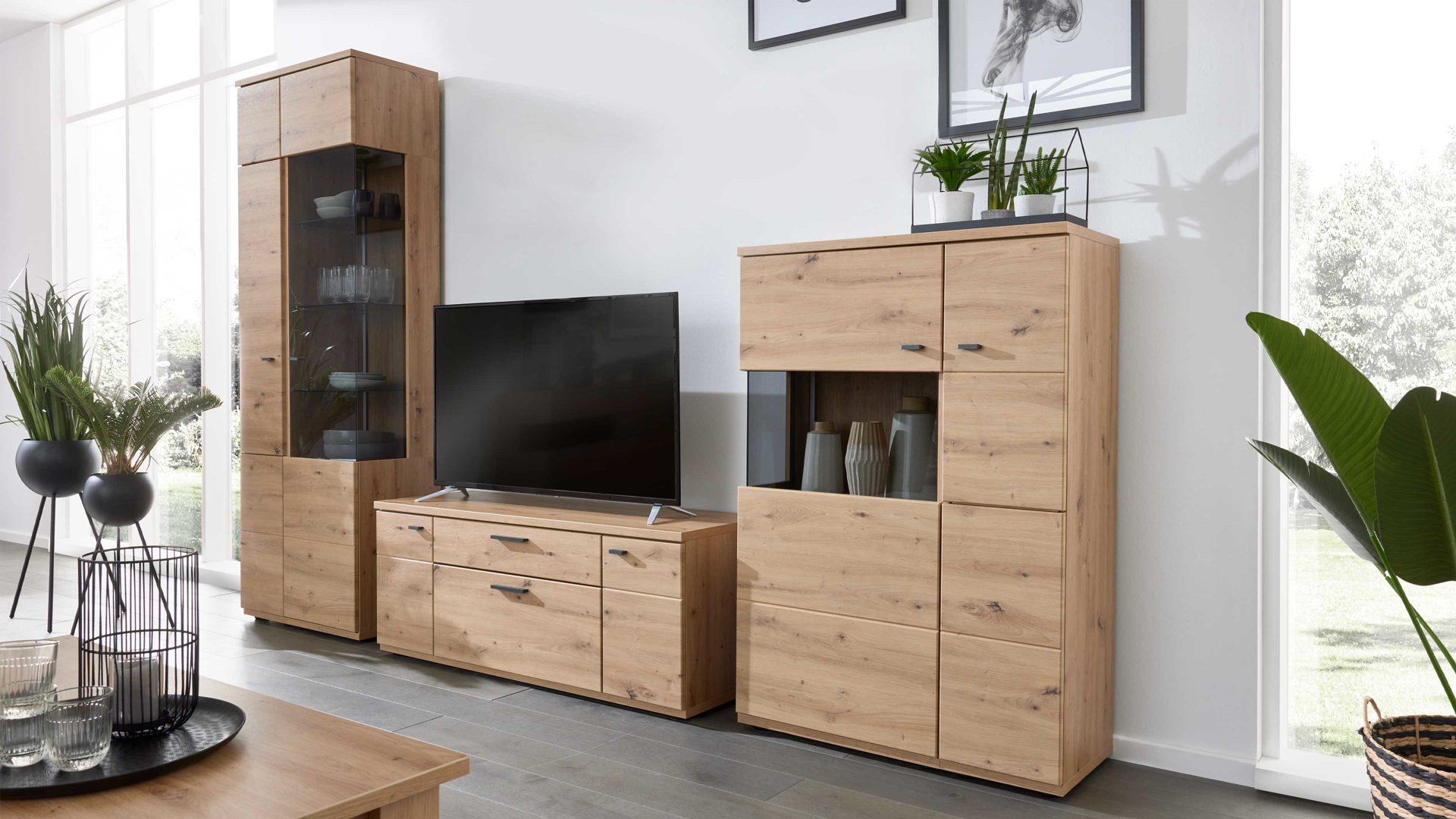 Interliving Wohnwand IL 2110 in Alteiche Dekor