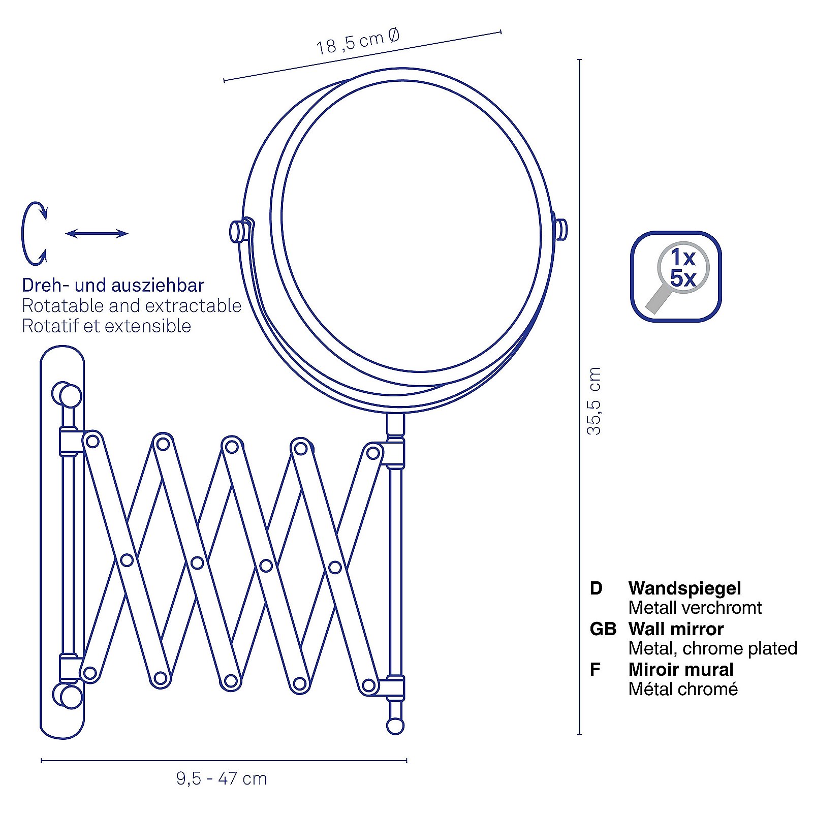 Kela Wandspiegel Avita AVITA in 