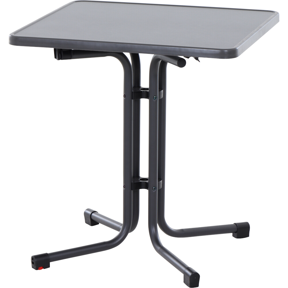 Gautzsch Tisch PACO ca. 70x70cm in Melamin schiefer antik/Gestell matt anthrazit 
