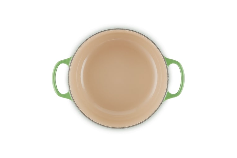 Le Creuset Bräter Sig 20cm in Farbe Bamboo Green Le Creuset Bräter Sig 20cm Bamboo Green Rund
