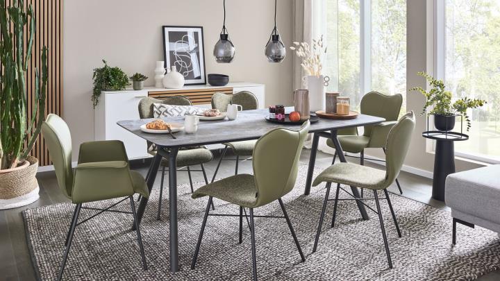 Interliving Stuhl Interliving-5115 Stoff Beige Interliving Stuhl INTERLIVING-5115 in Stoff A01 Alpine natural