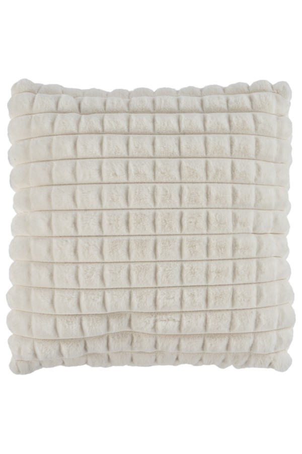 Kissen mit Füllung HARMONY CUSHION ca. 45x45cm in Farbe ivory, Kissen, Kuschelkissen, Kissenbezug, Textilkissen, Rautenstruktur