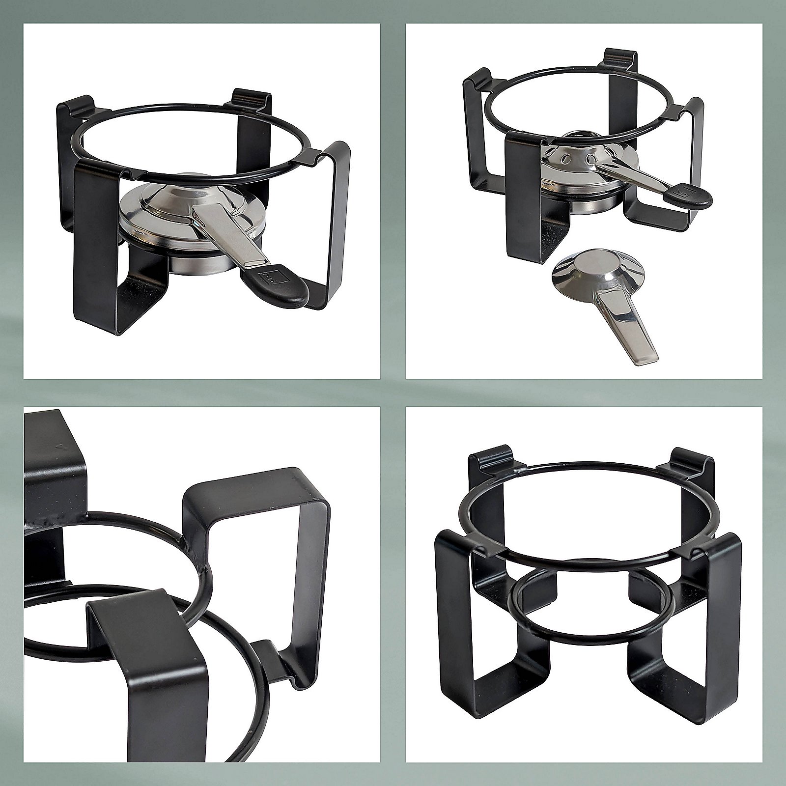 Kela Fondue-Set Gunten 16 tlg. GUNTEN in Edelstahl schwarz matt Kela Fondue-Set Gunten 16 tlg. GUNTEN in Edelstahl schwarz matt, Gerät