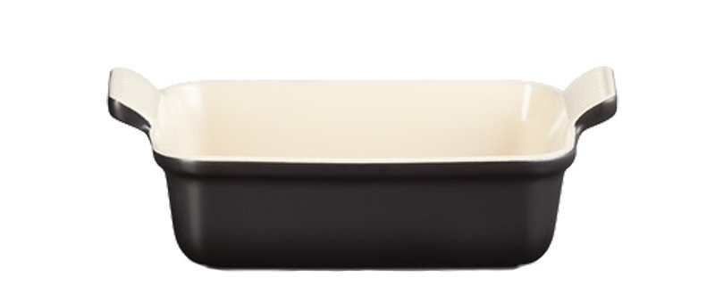 Le Creuset Auflaufform Ø ca. 19cm Schwarz Glänzend