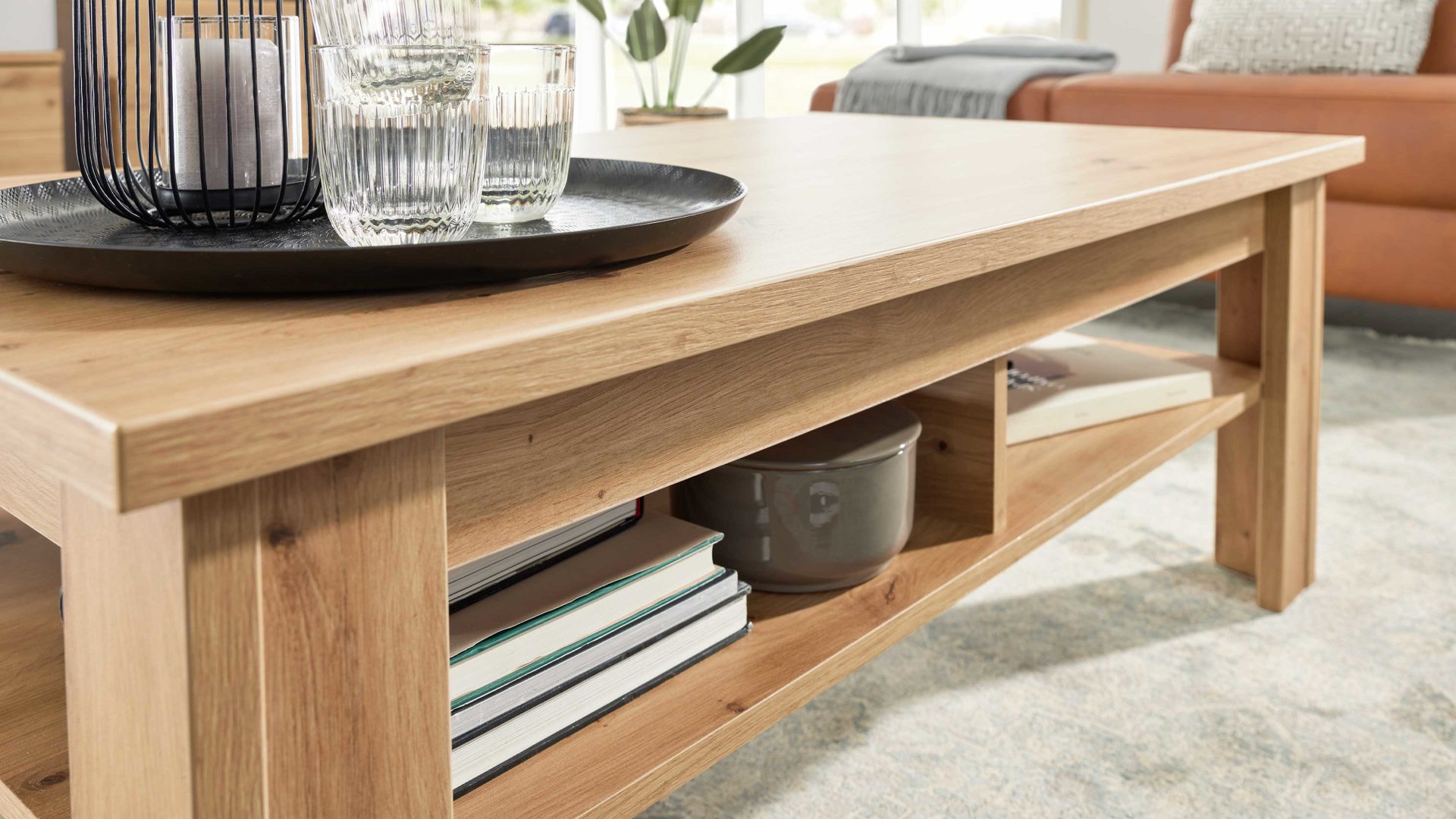 Interliving Couchtisch IL 2110 ca. 120x70cm in Alteiche Dekor
