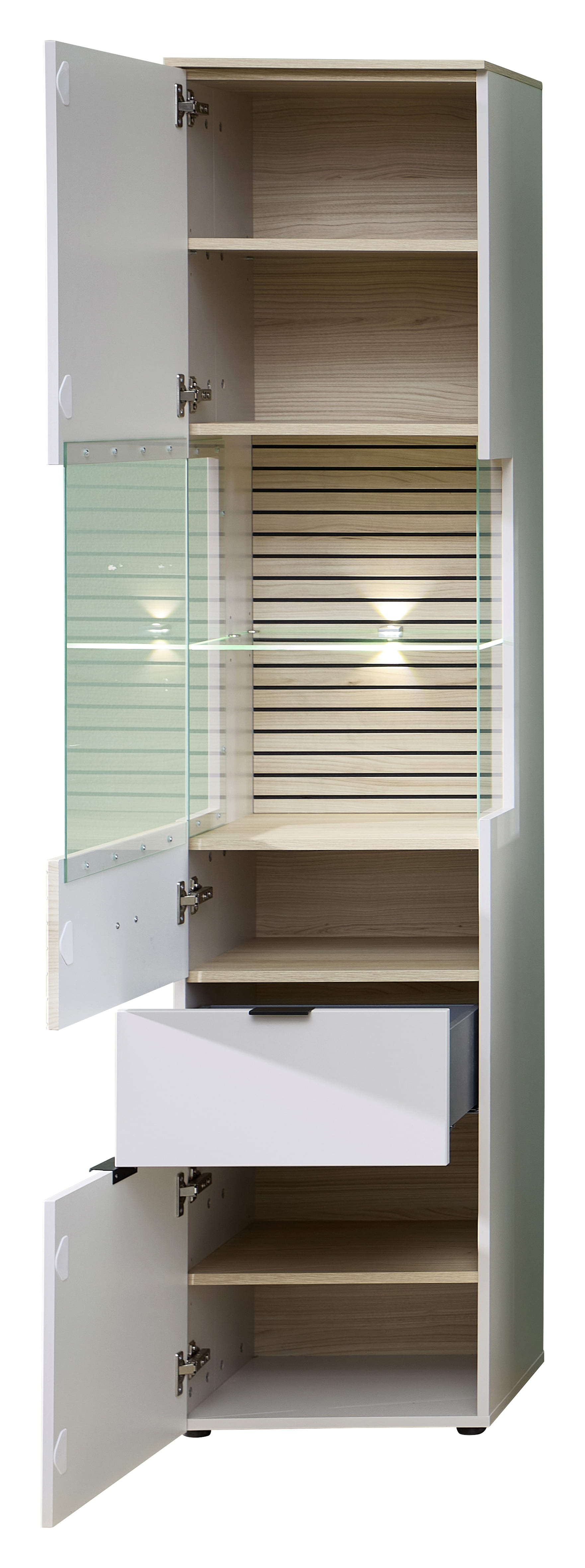 Innostyle Vitrine INA in Kaschmir/Riva Eiche