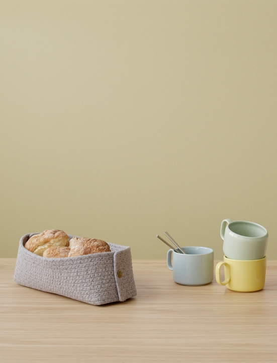 Stelton Brotkorb KNIT-IT in Farbe grey