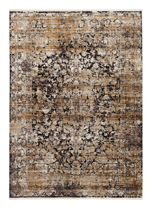 OCI Webteppich ca. 140 x200cm in Farbe grau-gold