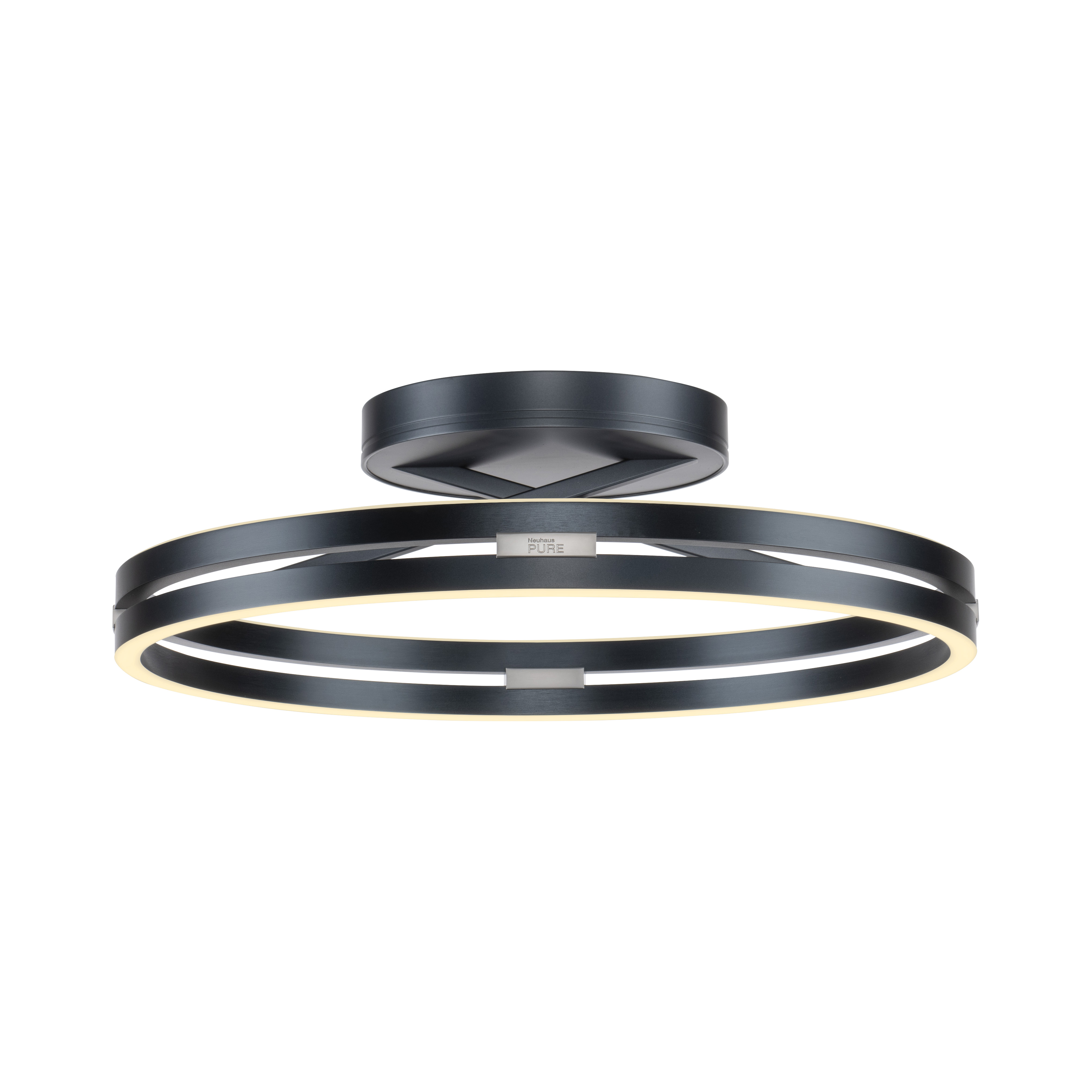 Paul Neuhaus LED-Deckenleuchte PURE LOOP 2-flammig in Farbe grau Paul Neuhaus LED-Deckenleuchte PURE LOOP 2-flammig in Farbe grau, Deckenleuchte, Gerät, Deckenventilator, Elektrisches Gerät
