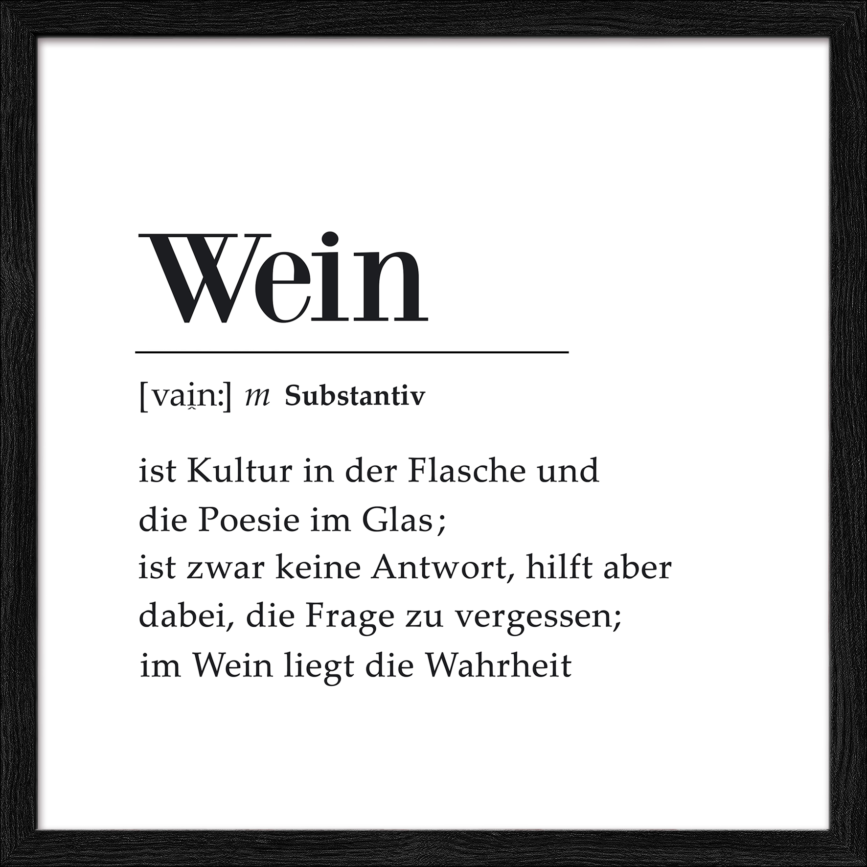 ProArt Framed-Art Slim Scandic 33x33cm Rotwein Definition
