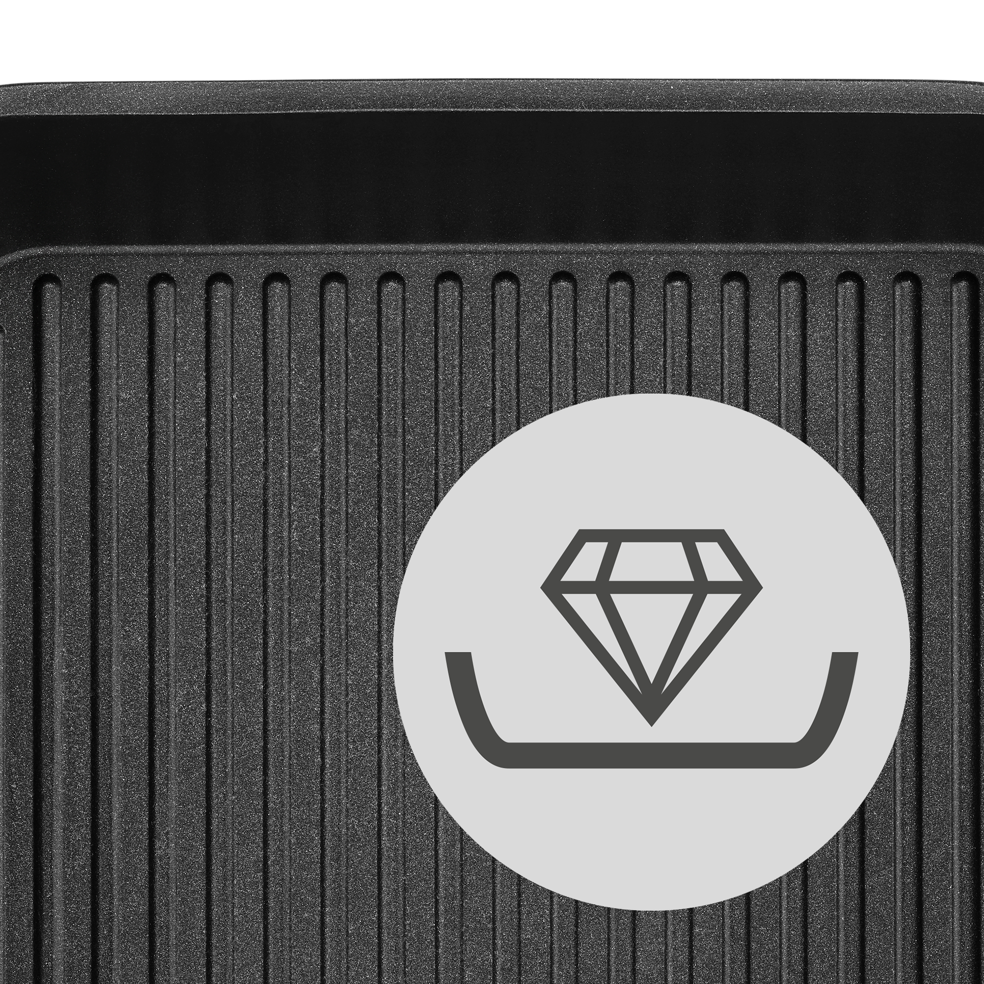 WMF PermaDur Premium Grillpfanne in schwarz