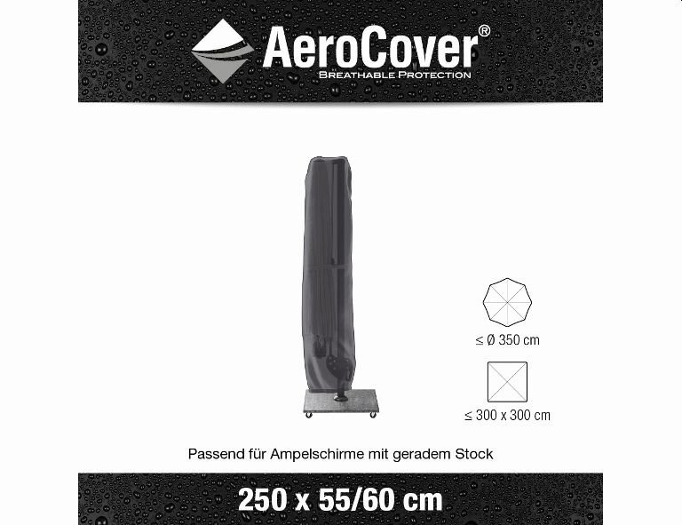Gautzsch Schutzhülle AEROCOVER in anthrazit Gautzsch Schutzhülle AEROCOVER in anthrazit , Schirmhülle, Ampelschirm, runde Abdeckung, Standschirm, Teleskopmast