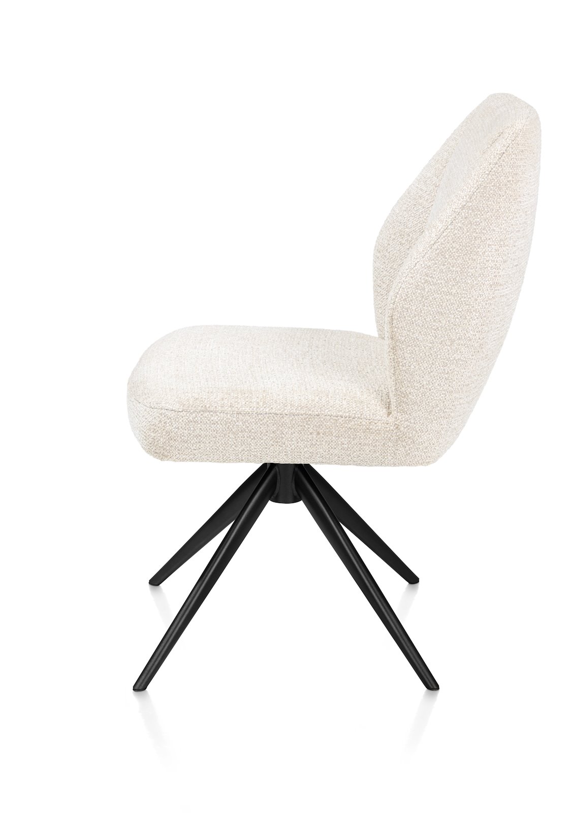 // Stoff Sevilla creme // Metallgestell off black // drehbar mit Rückholfunktion // ca. B60 H88 T66, stuhl, stuhlbezug, beige, polsterstuhl, vierbeiniger stuhl