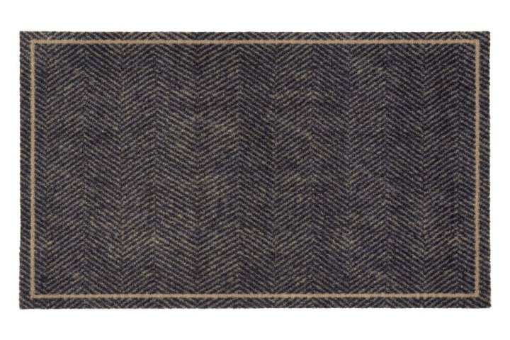 Golze & Söhne Türmatte Miabella ca. 66x110cm in Farbe Fischgrät Welcome Golze & Söhne Türmatte Miabella ca. 66x110cm in Farbe Fischgrät Welcome , Teppich, Waldherring Pattern, Zickzack, Heres Pattern, Grau Braun