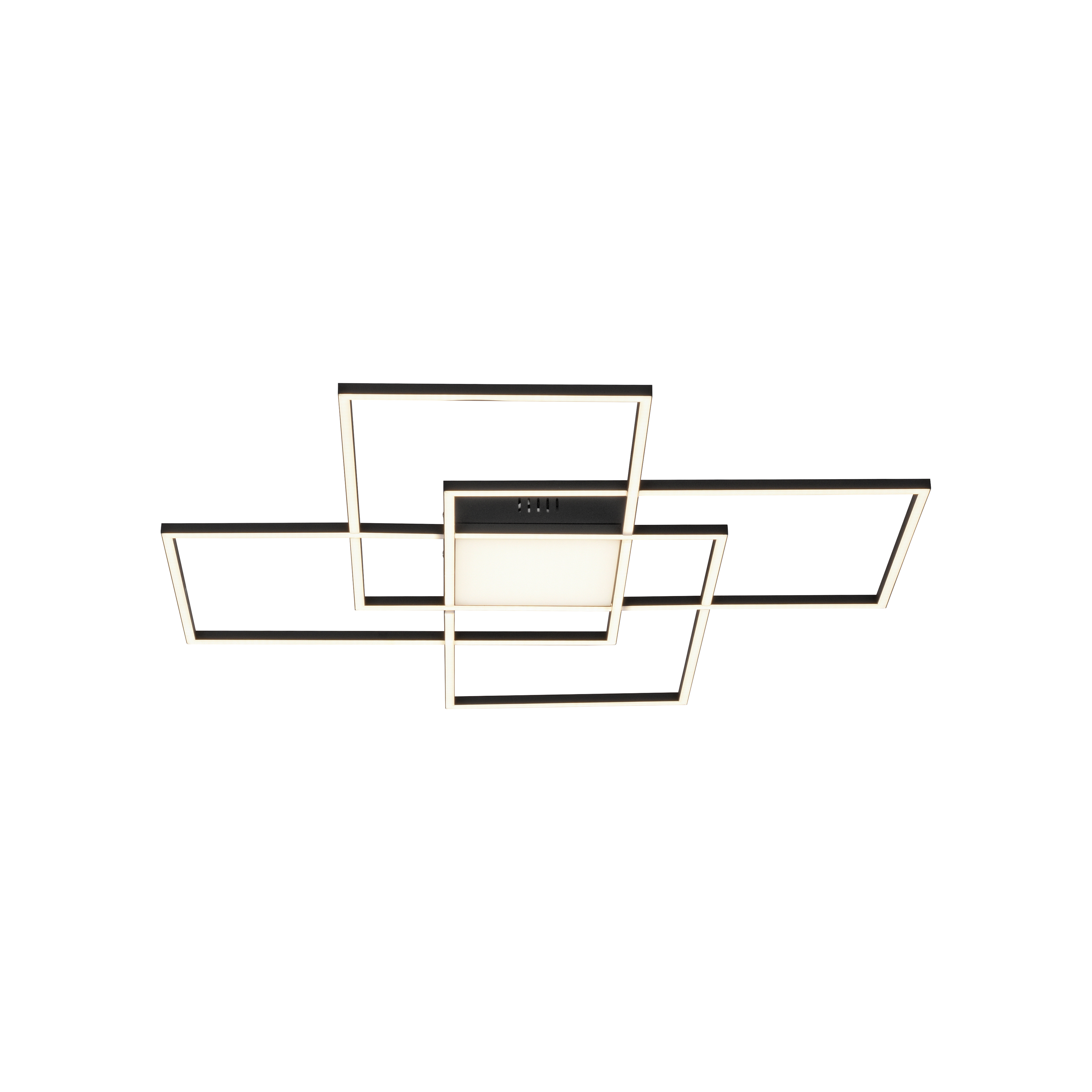 Paul Neuhaus LED-Deckenleuchte Q-ASMIN 2-flammig in Farbe schwarz, deckenleuchte, Geometrie, Kunststoff, Design, Lampe