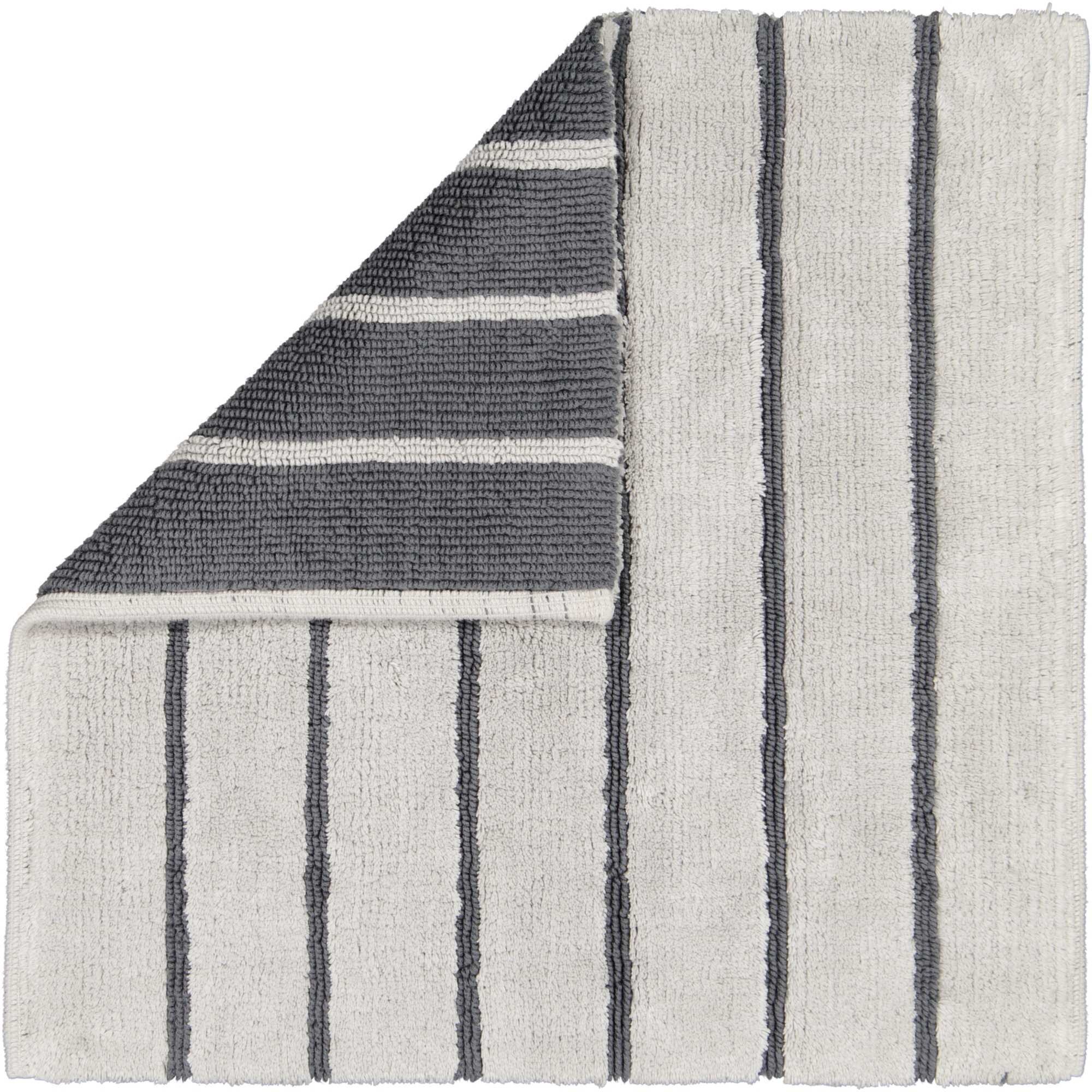 Cawö Wende-Badteppich BALANCE 60x60cm in Farbe platin