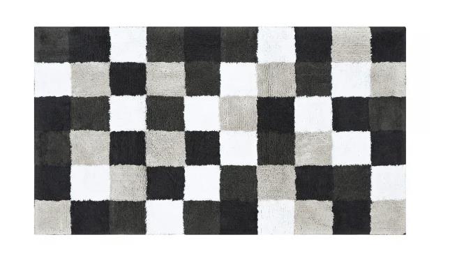 Cawö Badteppich SQUARE 70x120cm in Farbe stein, Dekoration für Zuhause, Teppich