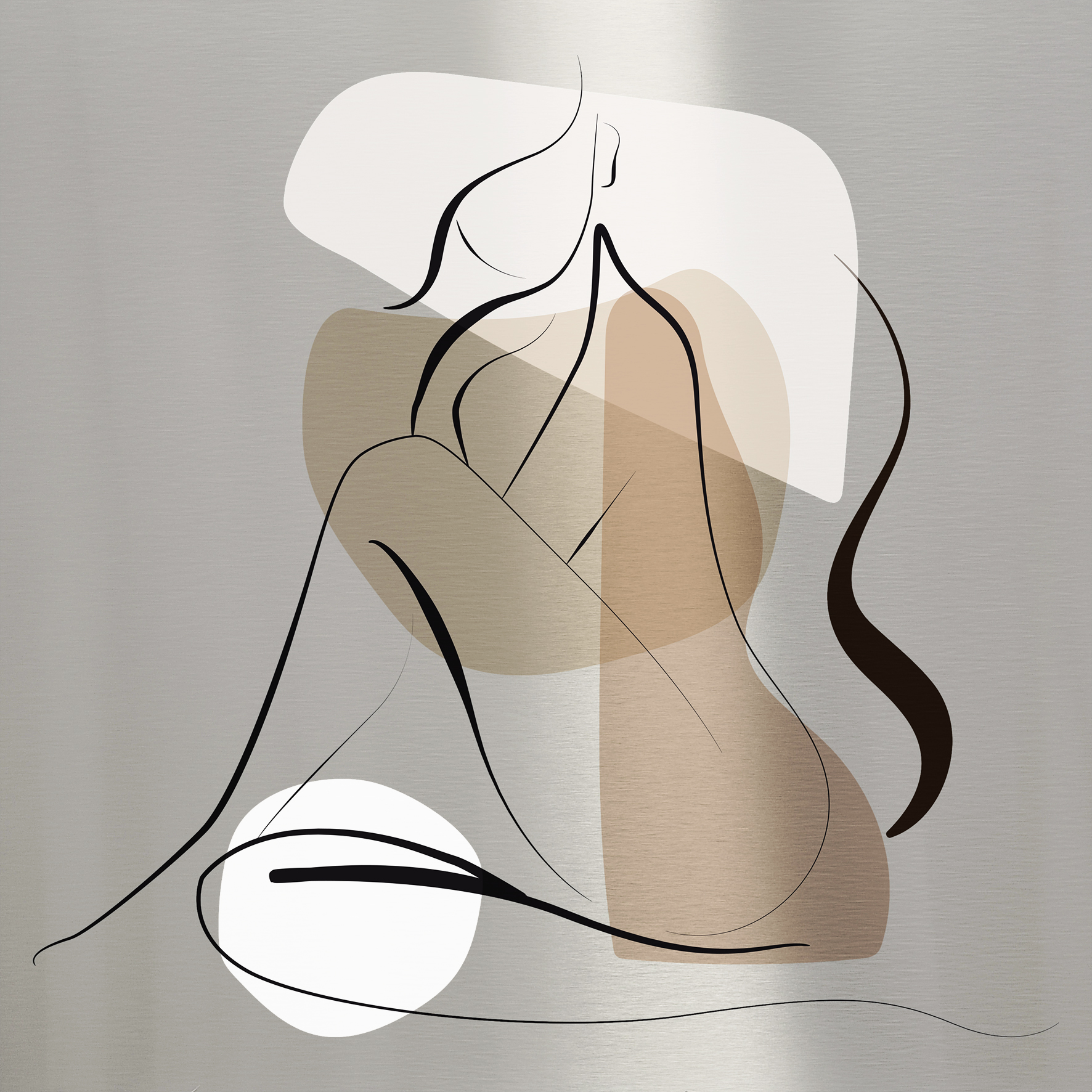 ProArt Alu-Art 50x50cm Line Art Woman VI