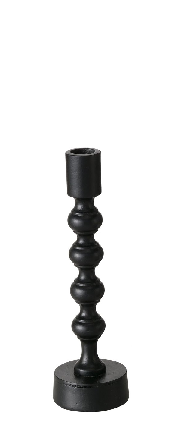 Boltze Kerzenleuchter Klisko ca. 22cm in Farbe Aluminium schwarz