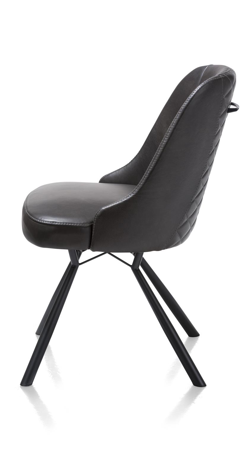 Henders & Hazel Stuhl Eefje, ca. 54 x 89 x 63 cm in Leder Laredo off black