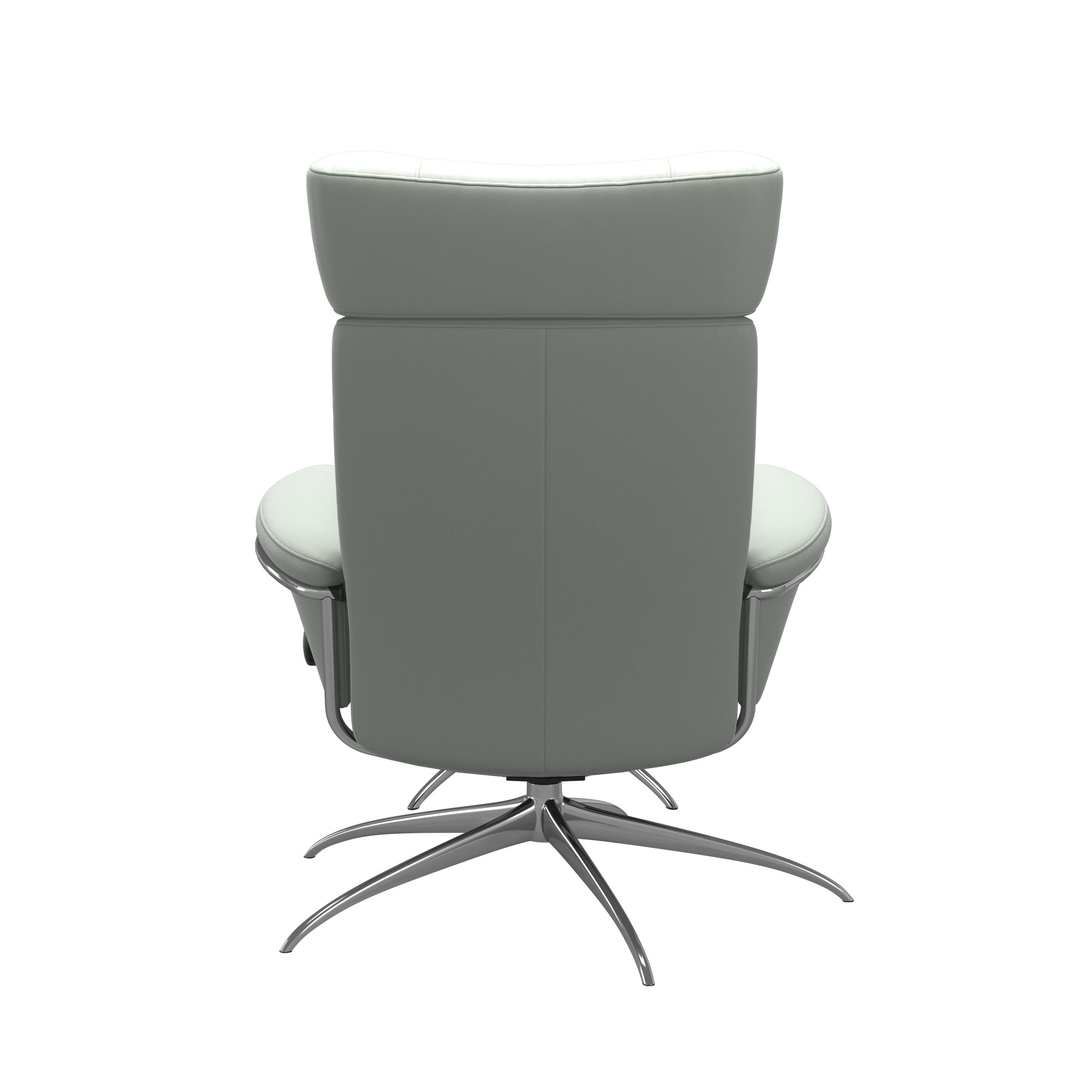 Stressless Sessel mit Hocker BERLIN STAR in Leder Paloma Breezy Blue