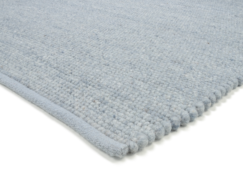 OCI Handwebteppich WIESENBRISE ca. 70x140 cm in Farbe grau-blau